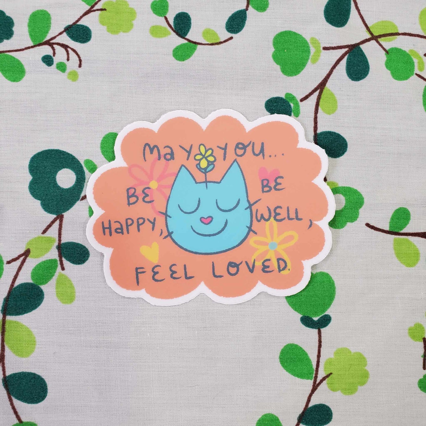 Loving Kindness Cat Sticker