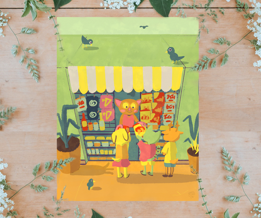 "Sari Sari Store" Digital Painting 8.5x11 Print