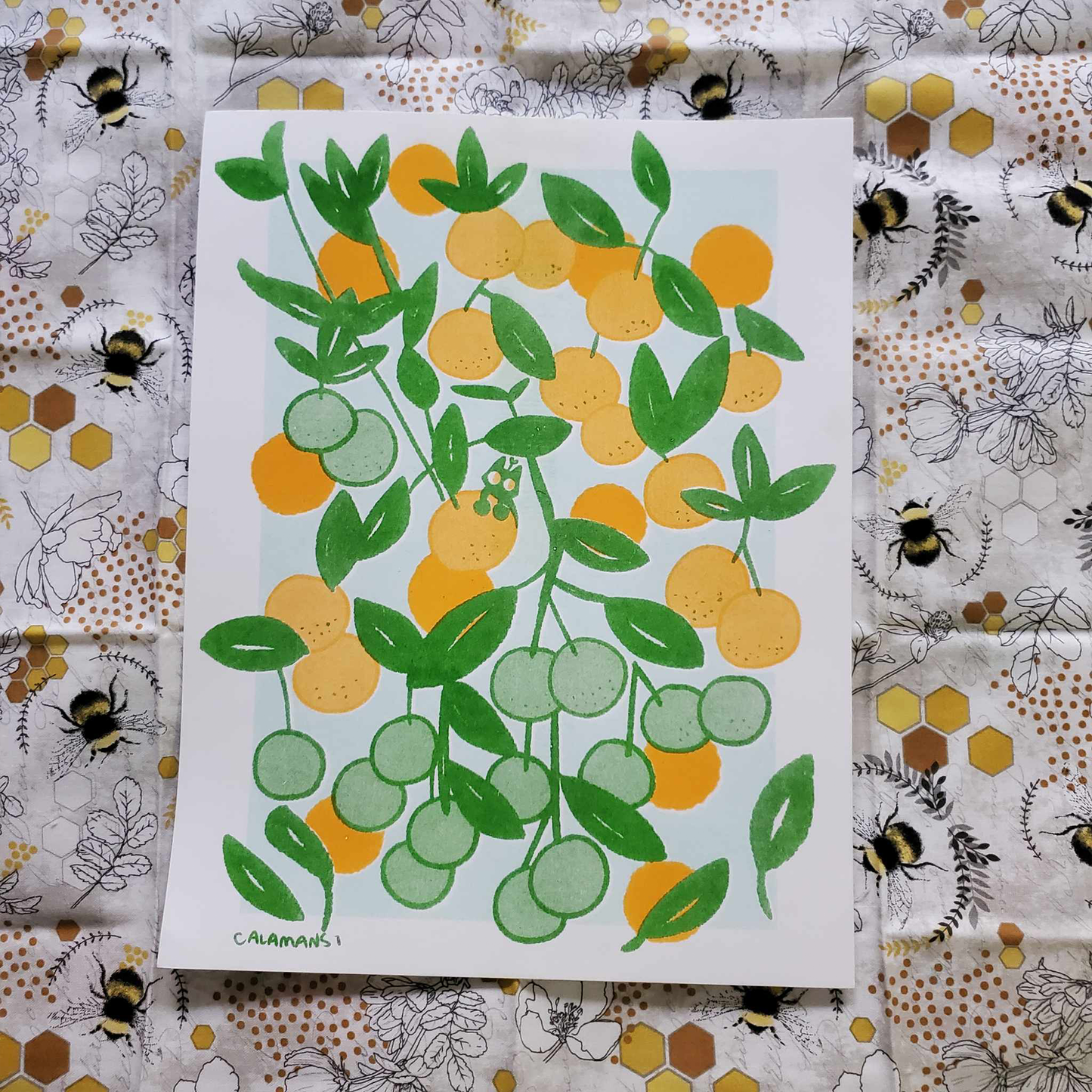 "Calamansi" 8.5x11 Riso Print