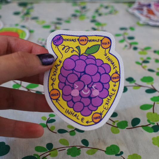 Grape Anxiety Sensory Sticker