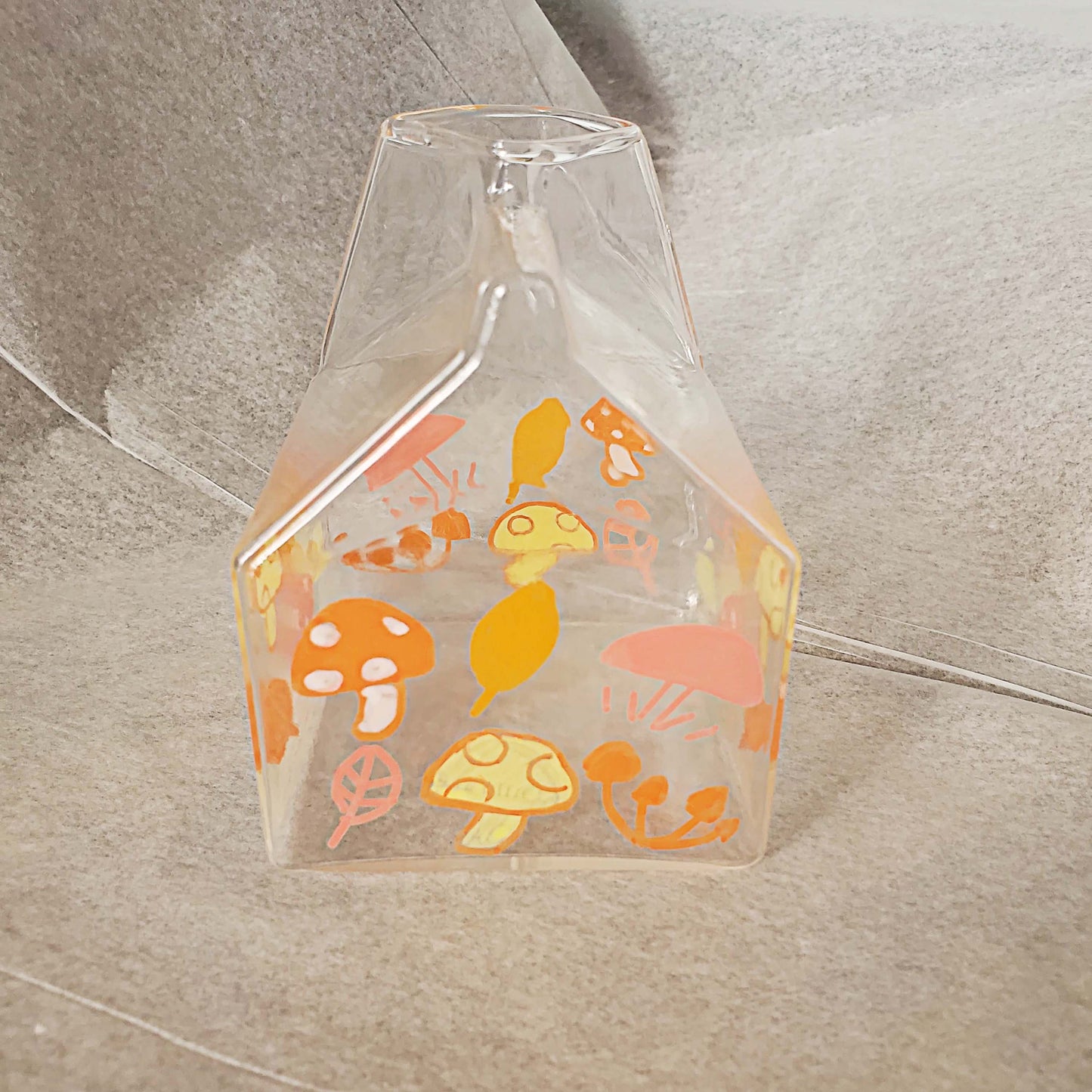 Mushroom Fun Hand Drawn Milk Carton