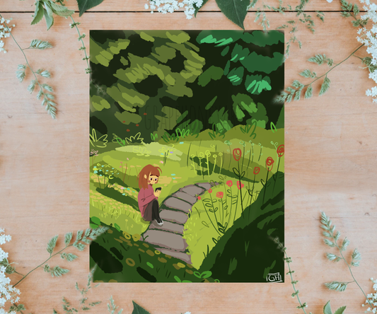 "Garden" Digital Painting 8.5x11 Print