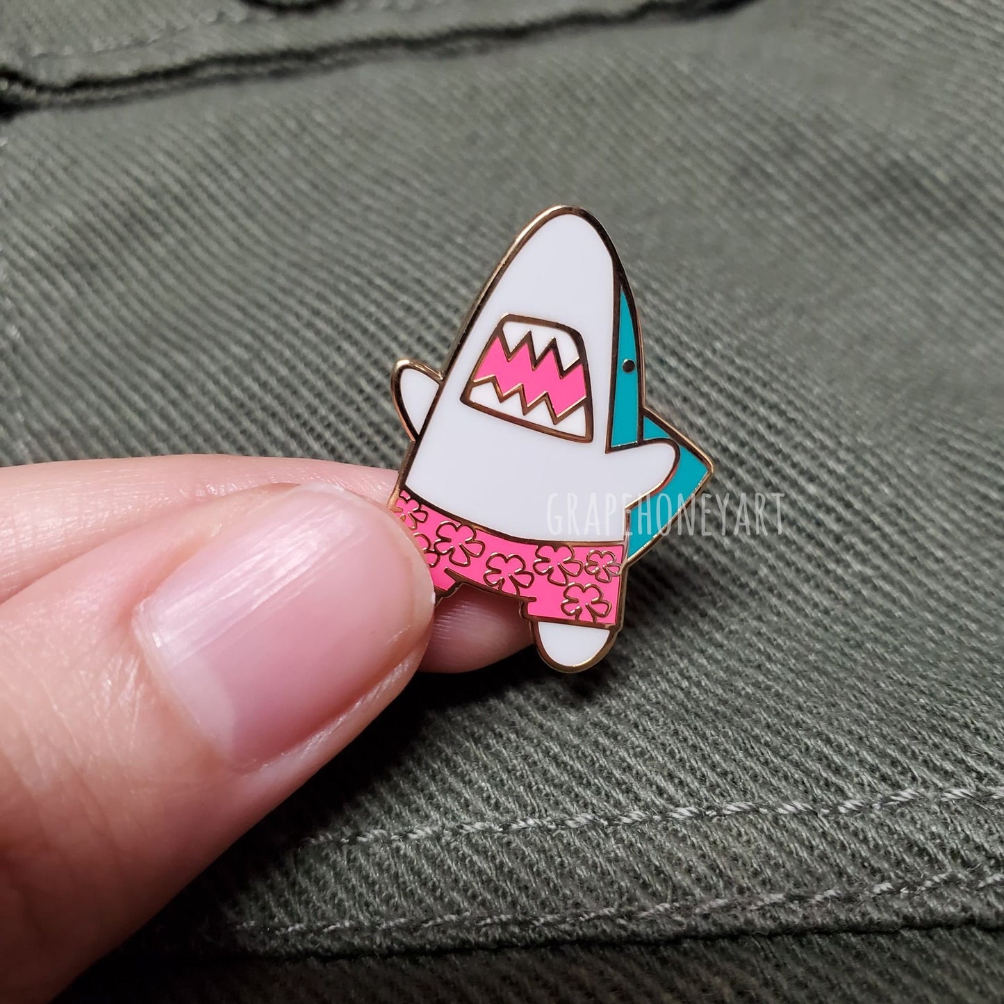 Shork Enamel Pin
