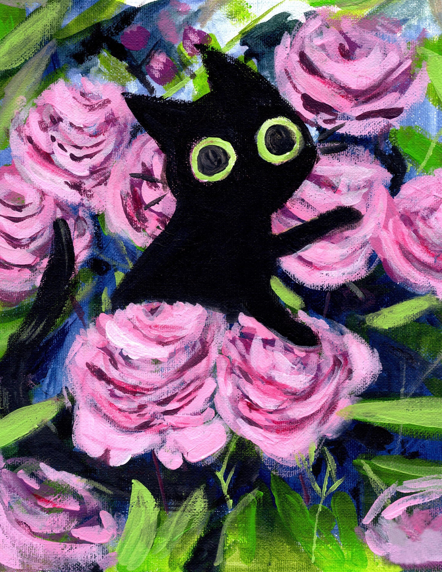 Five Cat Series Acrylic Prints - Heavy Cardstock Pearl Linen