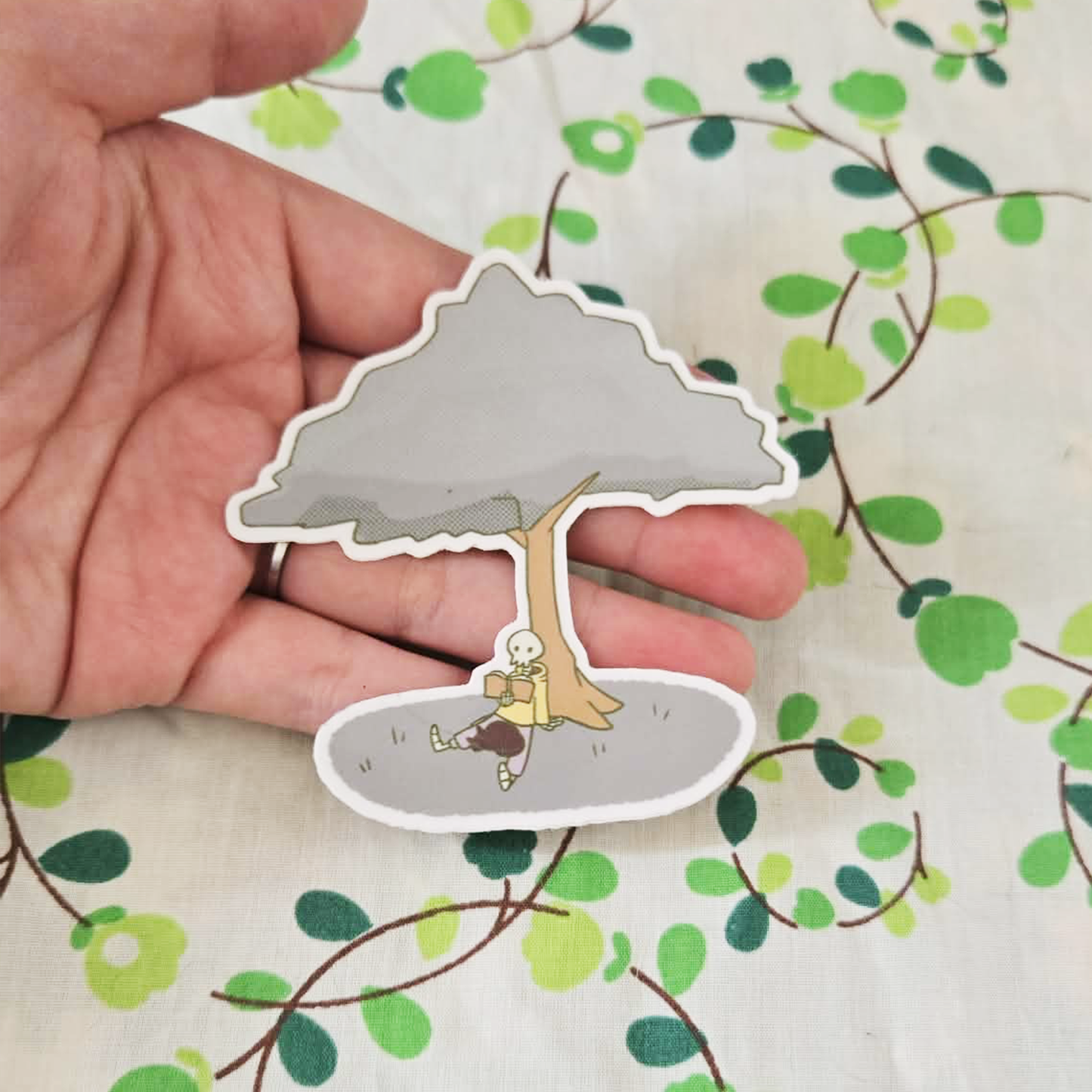 Skeleton under a Tree Sticker