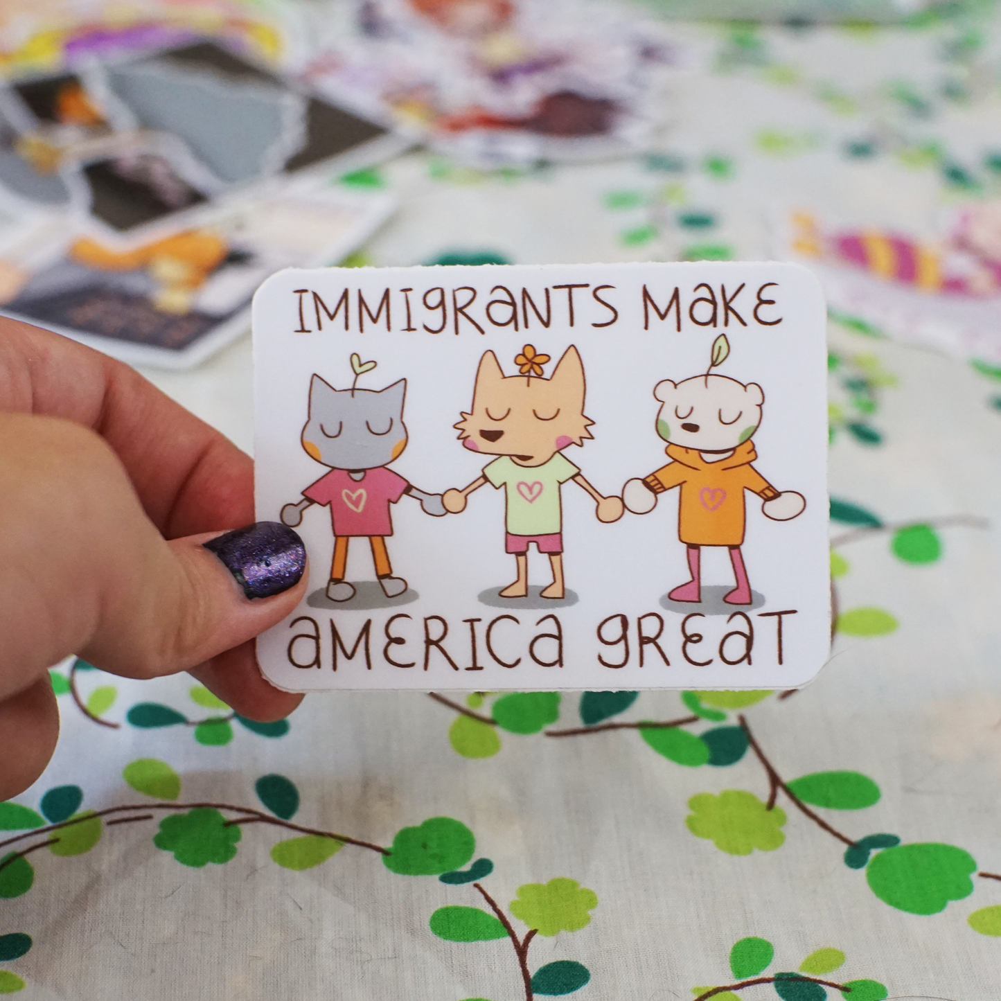 Anti ICE Immigrant Support Stickers