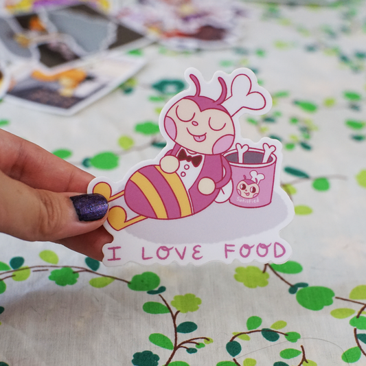 Satisfied Bee Sticker